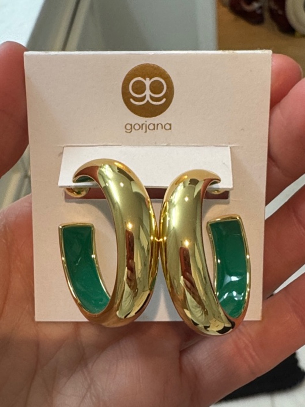 Gorjana Paseo Enamel Hoop Earrings - never worn! - Picture 3 of 5